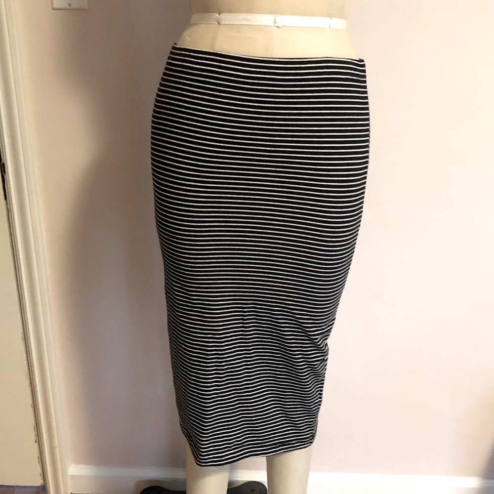 NWT Bobi Stretch Cotton Pencil Skirt